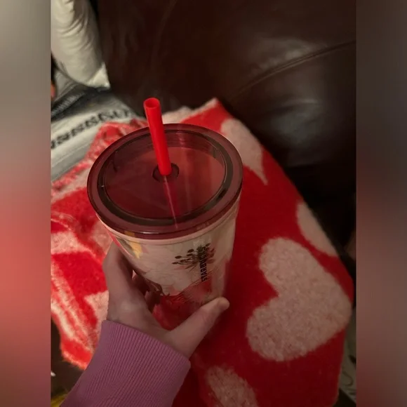Starbucks Red and Orange Tumbler - Picture 3 of 5